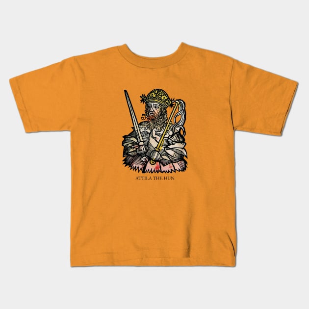 Attila the Hun Kids T-Shirt by GrampaTony